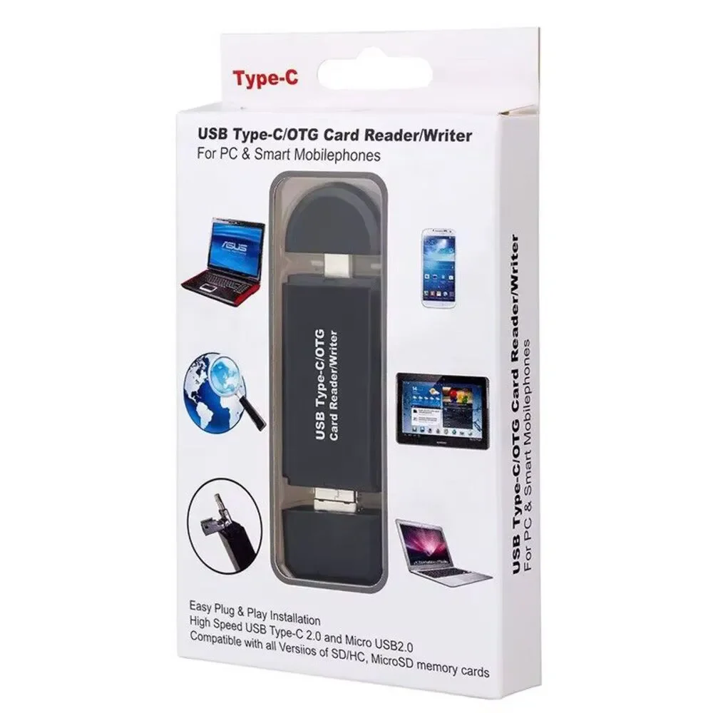 USB Type C OTG Card Reader Micro SD TF Memory Adapter Android Mac Phone PC Drone